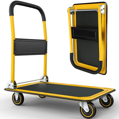 4 Wheel Heavy Duty Folding Sack - Front view
