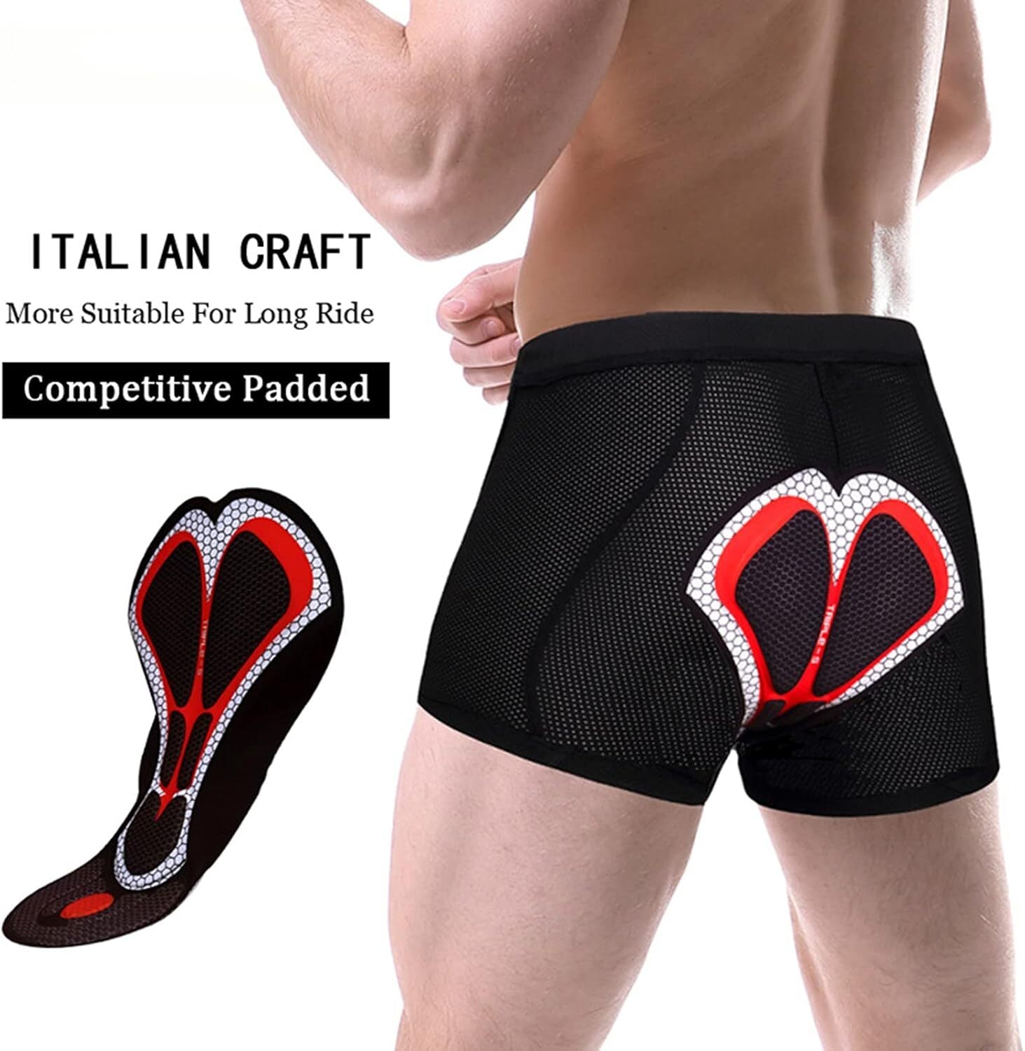 Men'S 3D Padded Cycle Undershorts - Image 5