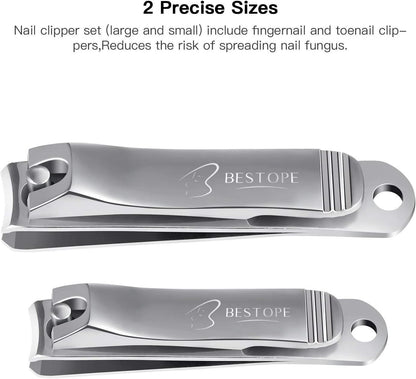 2PCS Nail Clippers Sharpest Stainless - Image 5