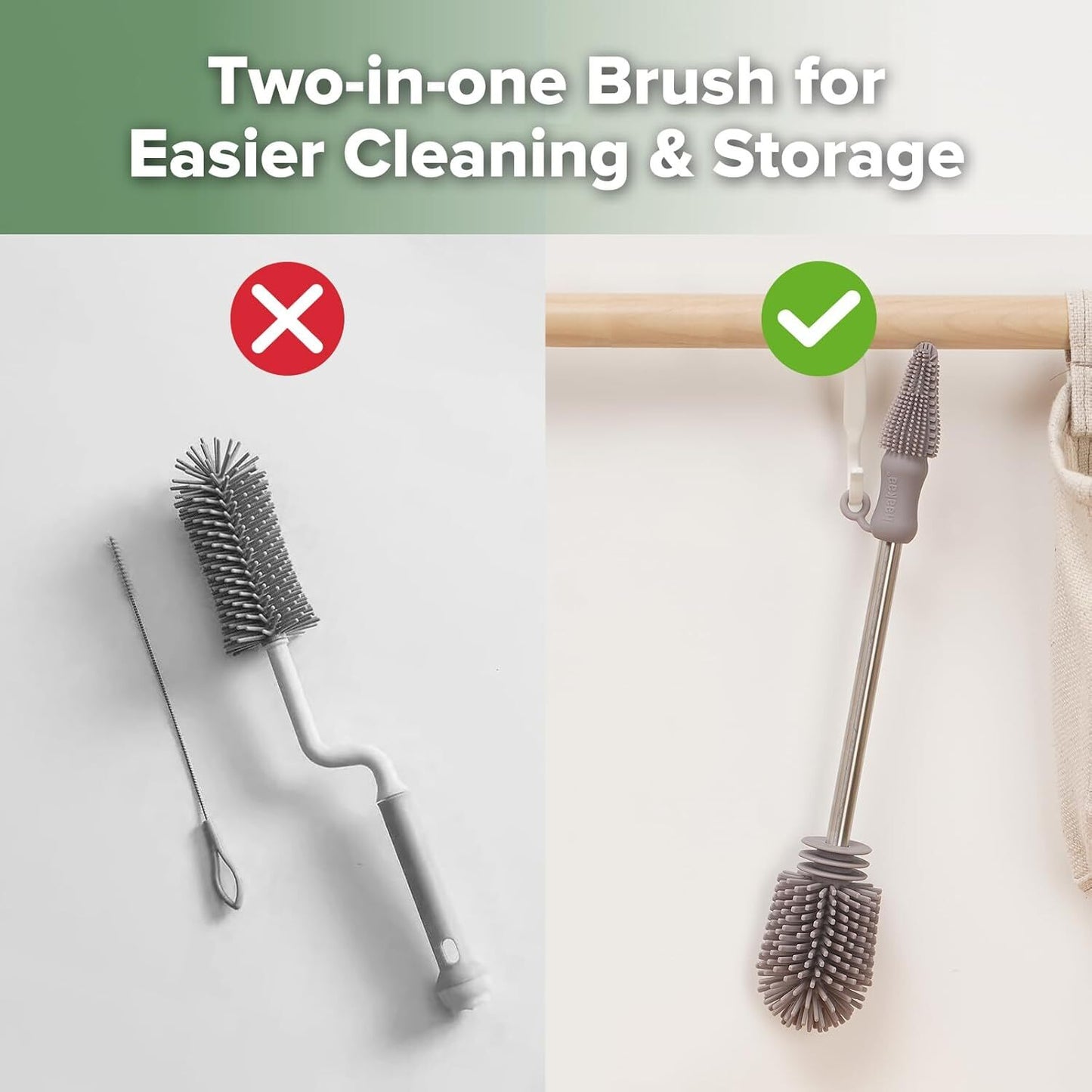 Silicone Cleaning Brush Baby Bottle - Image 6