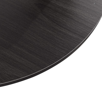 Coffee Table Round Stacking Sofa Side Living Room Bedroom 55x42.5cm Black Modern