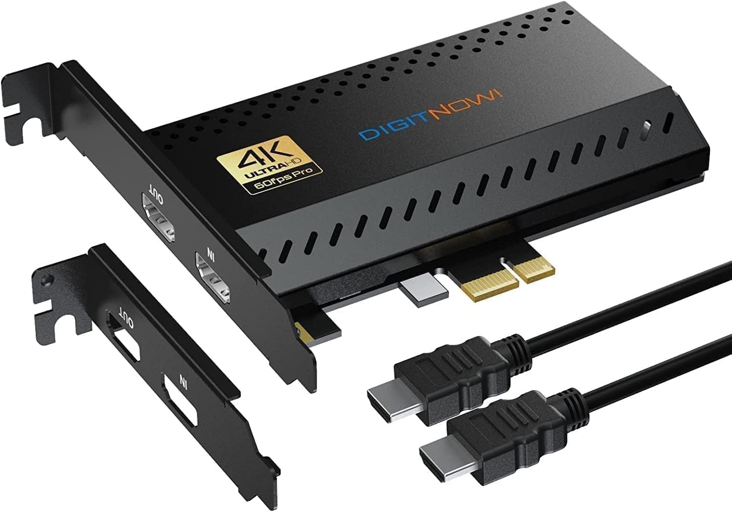 DIGITNOW Video PCIE Capture Card 4K30fps - Front view