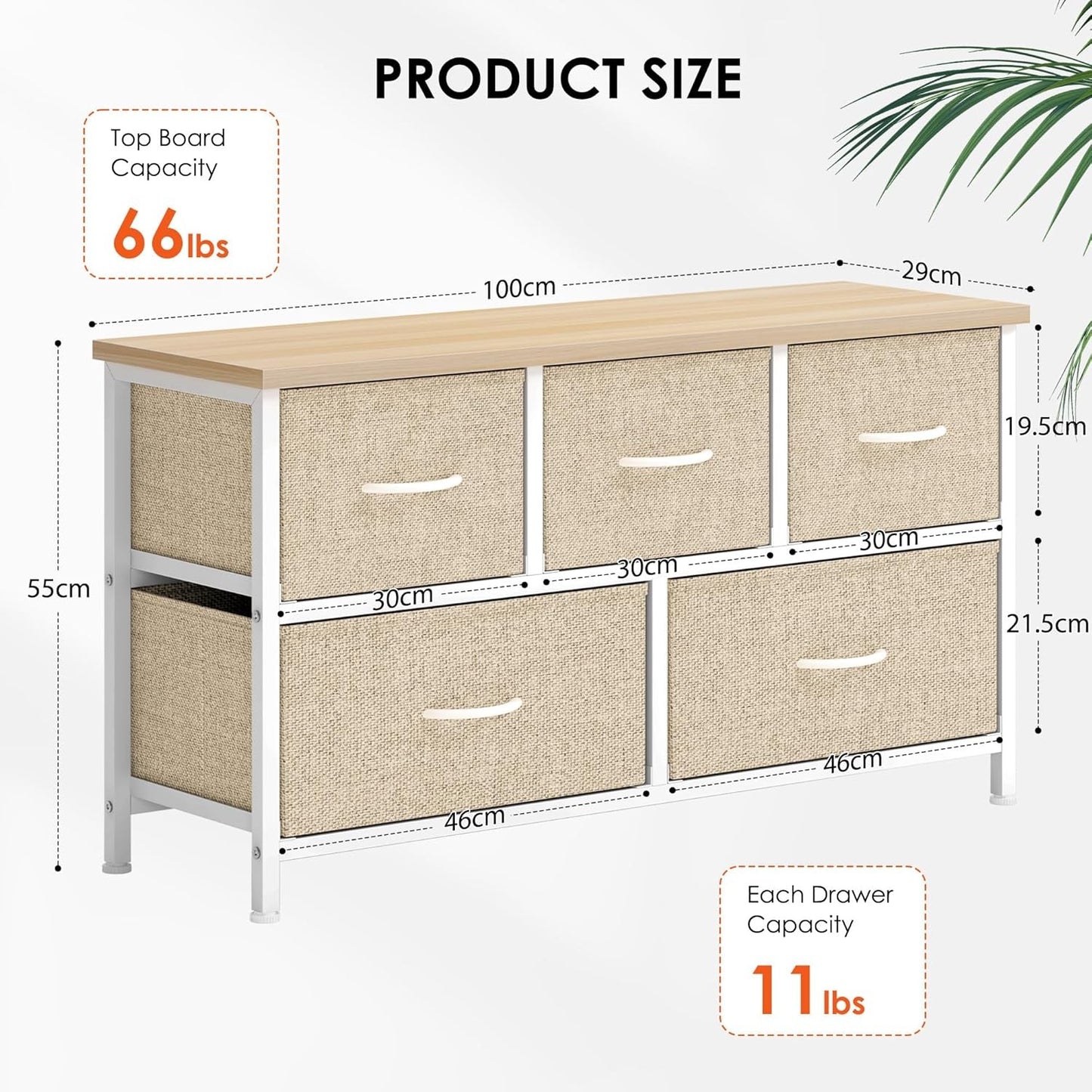 Fabric Chest of Drawers 5 - Image 3