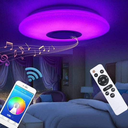 Led Ceiling Light Bedroom Living Room with RGB Remote Control APP Music