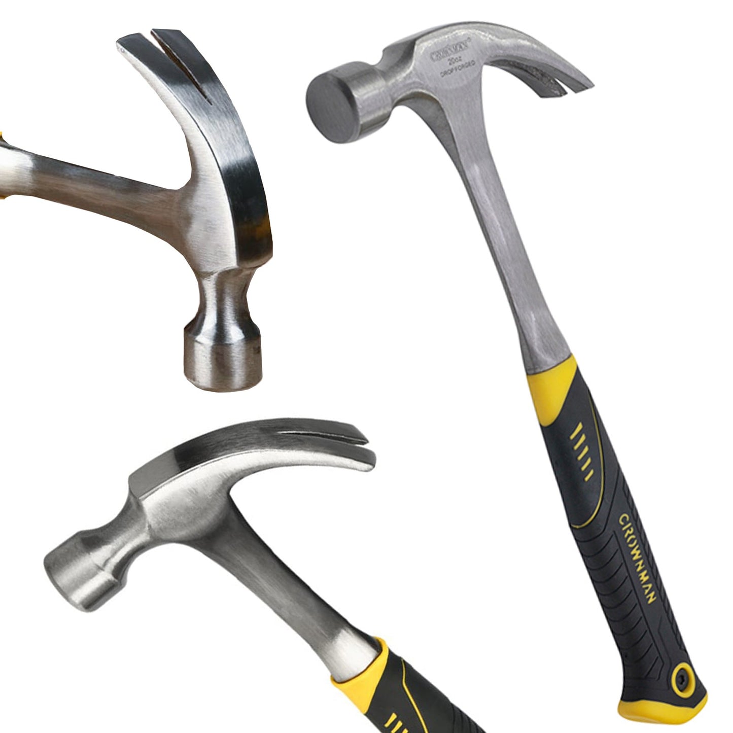 Heavy Duty Claw Hammer 16oz Anti-Slip Grip Nail Remover Tool Home DIY Carpenter