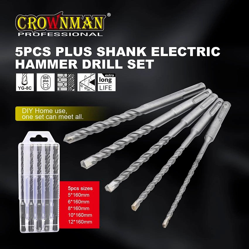 5x SDS Plus YG8C Tip Electric Hammer Drill Bits - product image 2 of 6