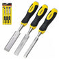 3x Wood Chisels Set Woodworking Carpentry - Front view