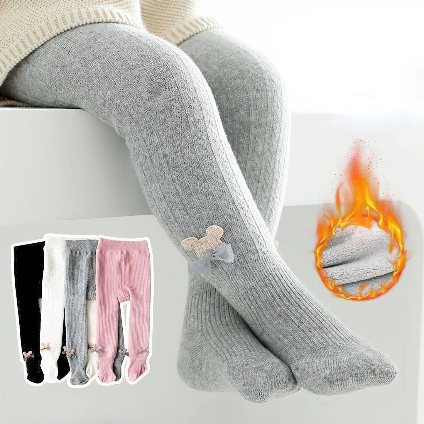 Kids Tights Soft Cotton Girls - Image 3