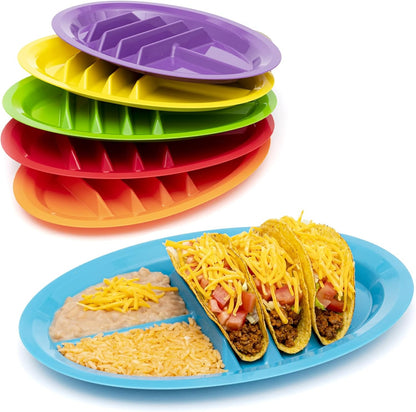 9PCS Taco Holder Side Dish & - Front view