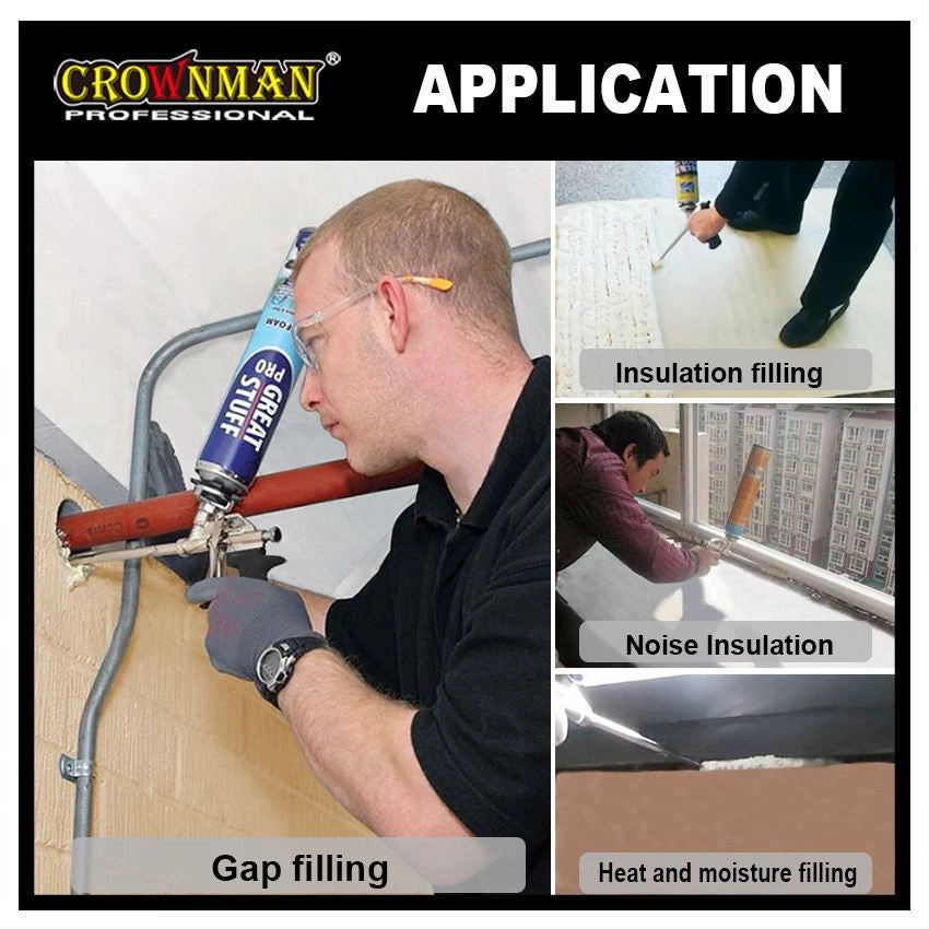 Professional Foam Gun Heavy Duty Applicator Tool Brass Nozzle Ergonomic Grip UK