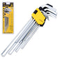 9x Allen Wrench Hex Key Set - Front view