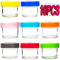 16 Pack 4oz Glass Baby Food - Front view