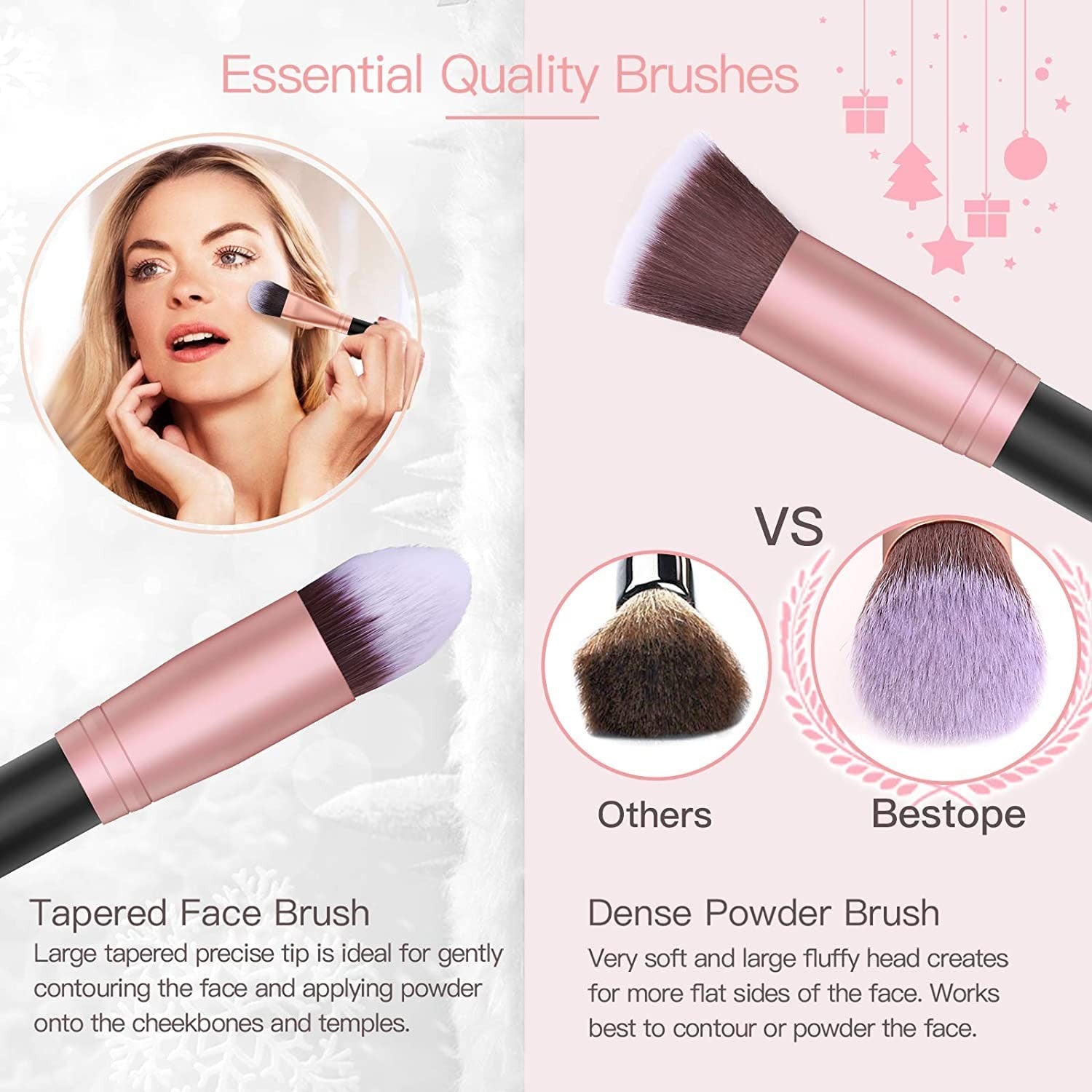 16PCS Makeup Brushes Set Eye - Image 4