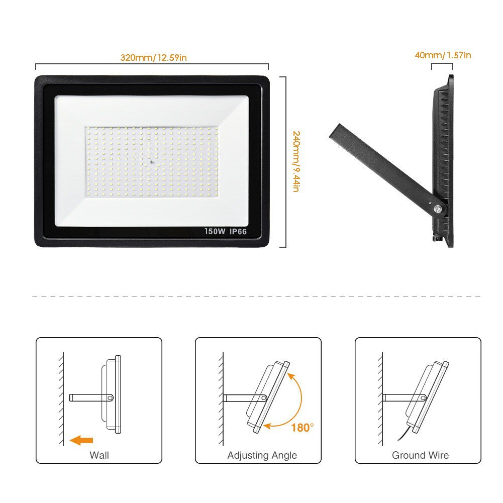 50W-200W LED Floodlights Waterproof Outdoor - Image 8