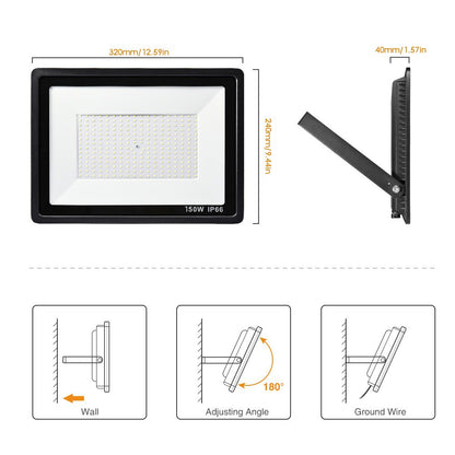 50W-200W LED Floodlights Waterproof Outdoor - Image 8