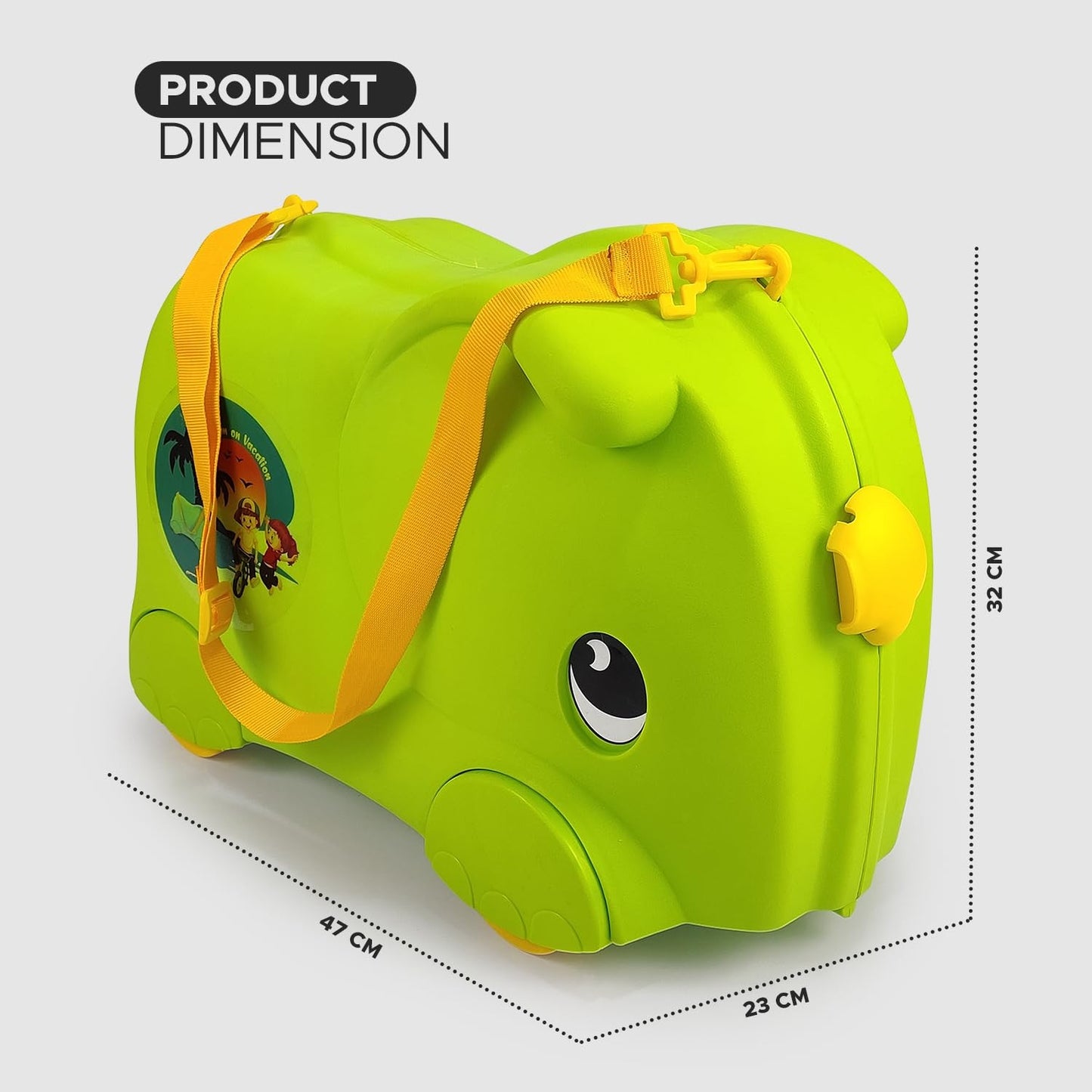 Suitcase Baby Sitting on Trolley - Image 9