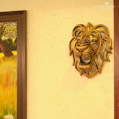 Gold Lion Head Wall Decor - Image 6
