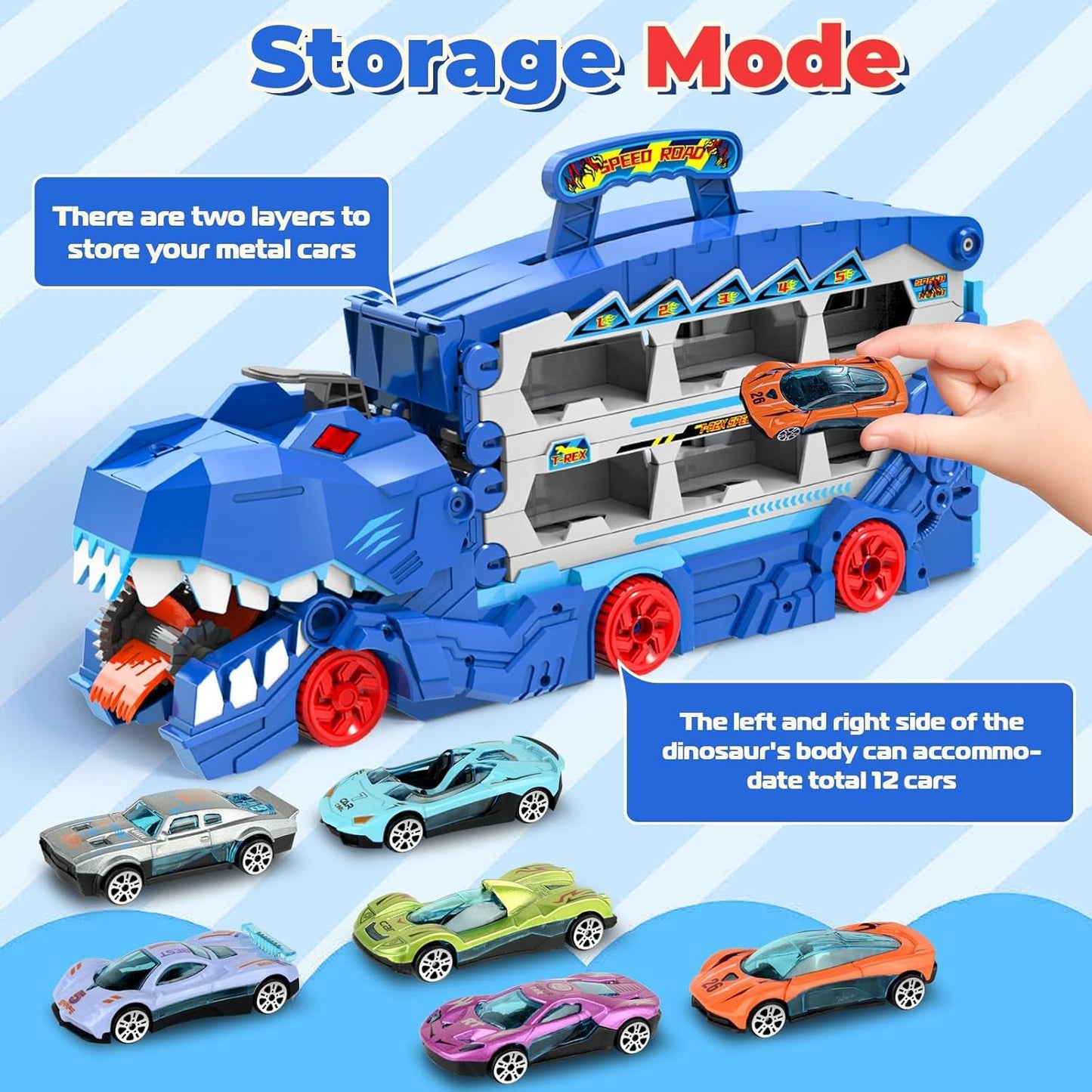 Dinosaur Car Toy for 3 - Image 4