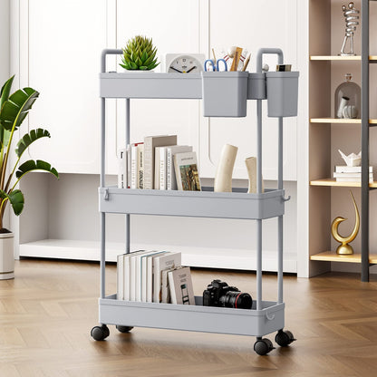 3/4 Tier Storage Trolley Cart - Image 8