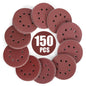 150PCS Mixed 125mm Sanding Discs Sandpaper - Front view