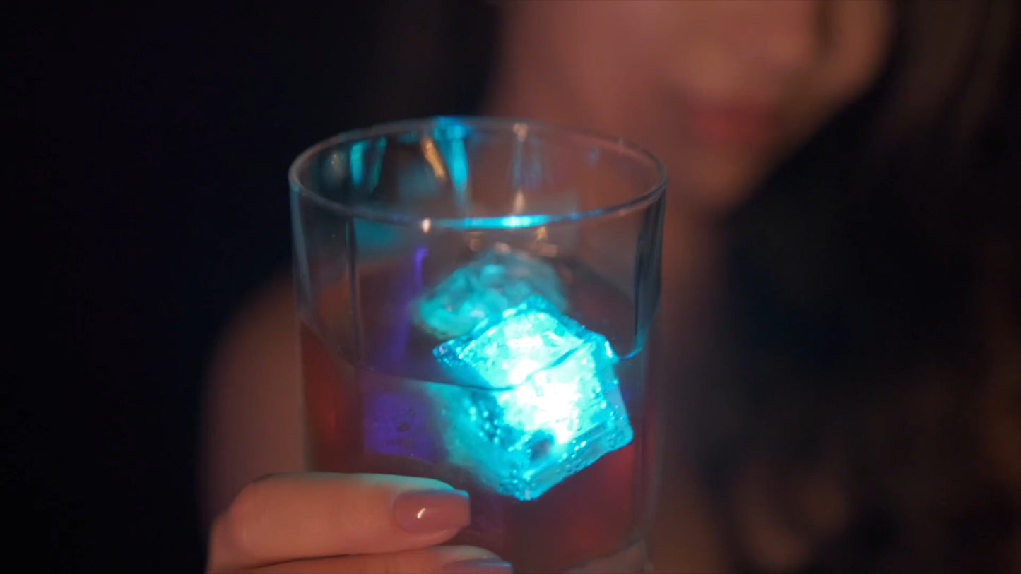 12PCS Roses Bright LED Ice Cubes - Detail view