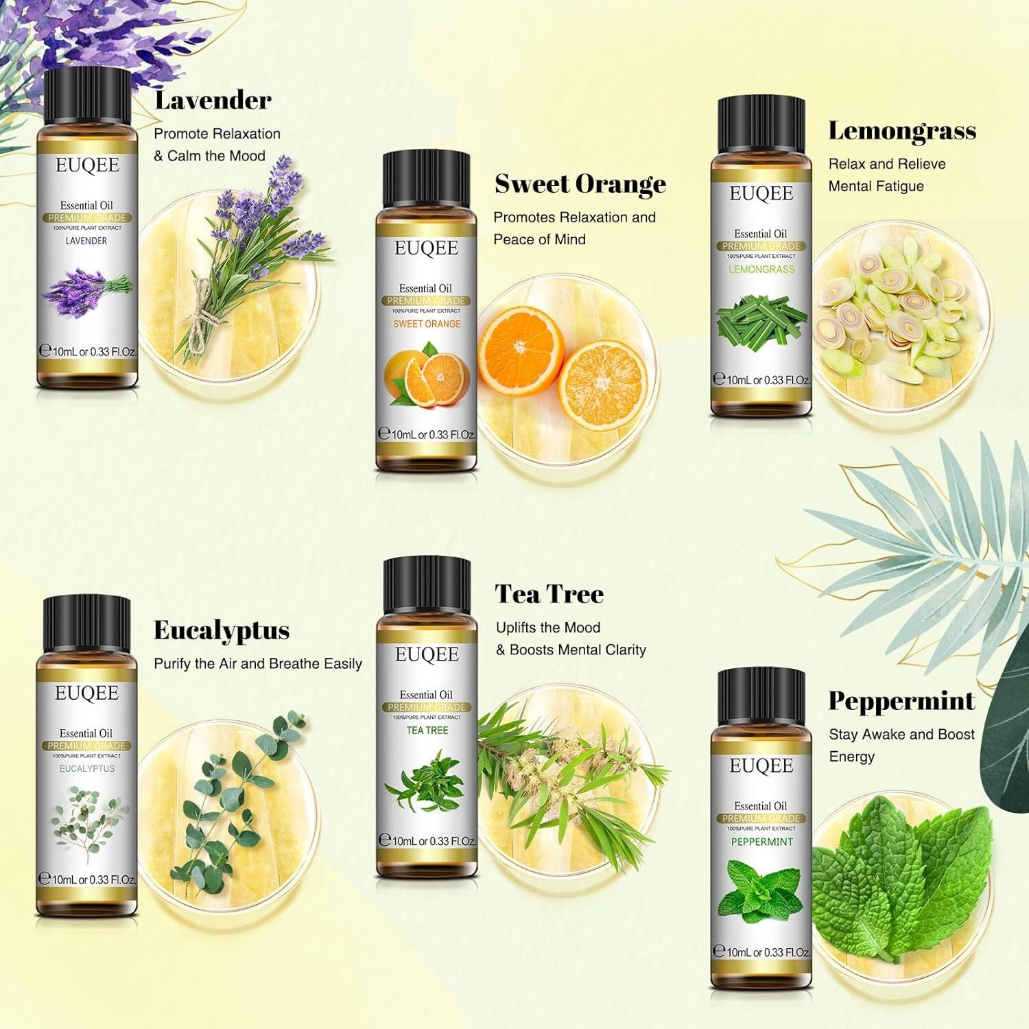 Essential Oils Set 6*10ML Aromatherapy - Image 4